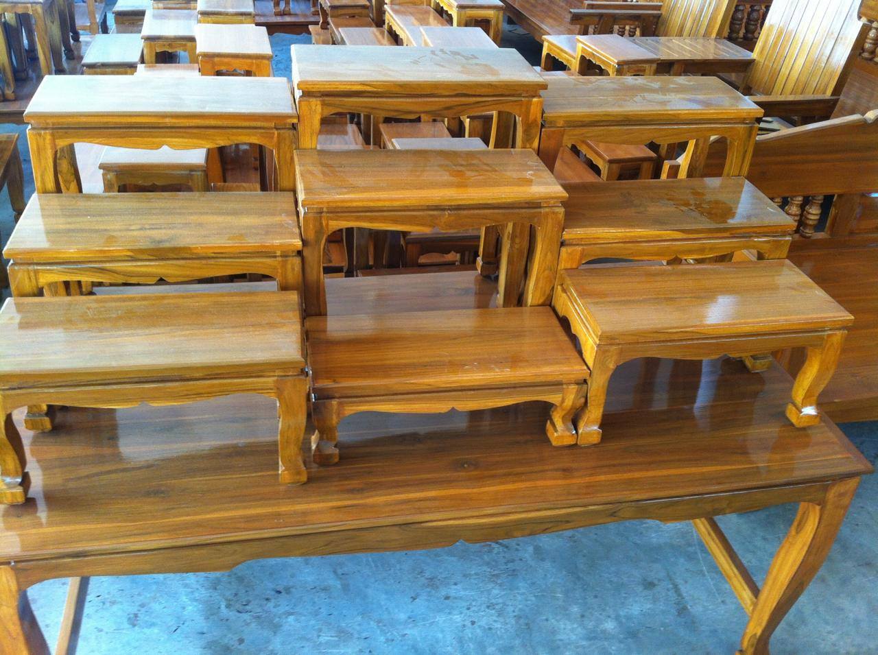 โต๊ะหมู่บูชาขนาดใหญ่ (9ชิ้น)